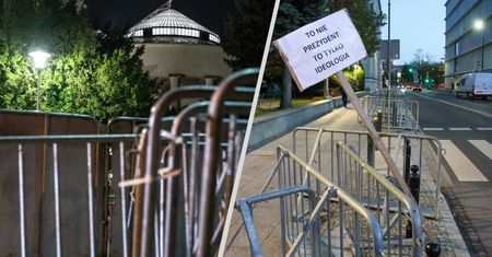 Nocna akcja przed Sejmem. W sieci pojawiły się nagrania