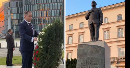 Nawrocki oddał hołd Lechowi Kaczyńskiemu. Jest nagranie