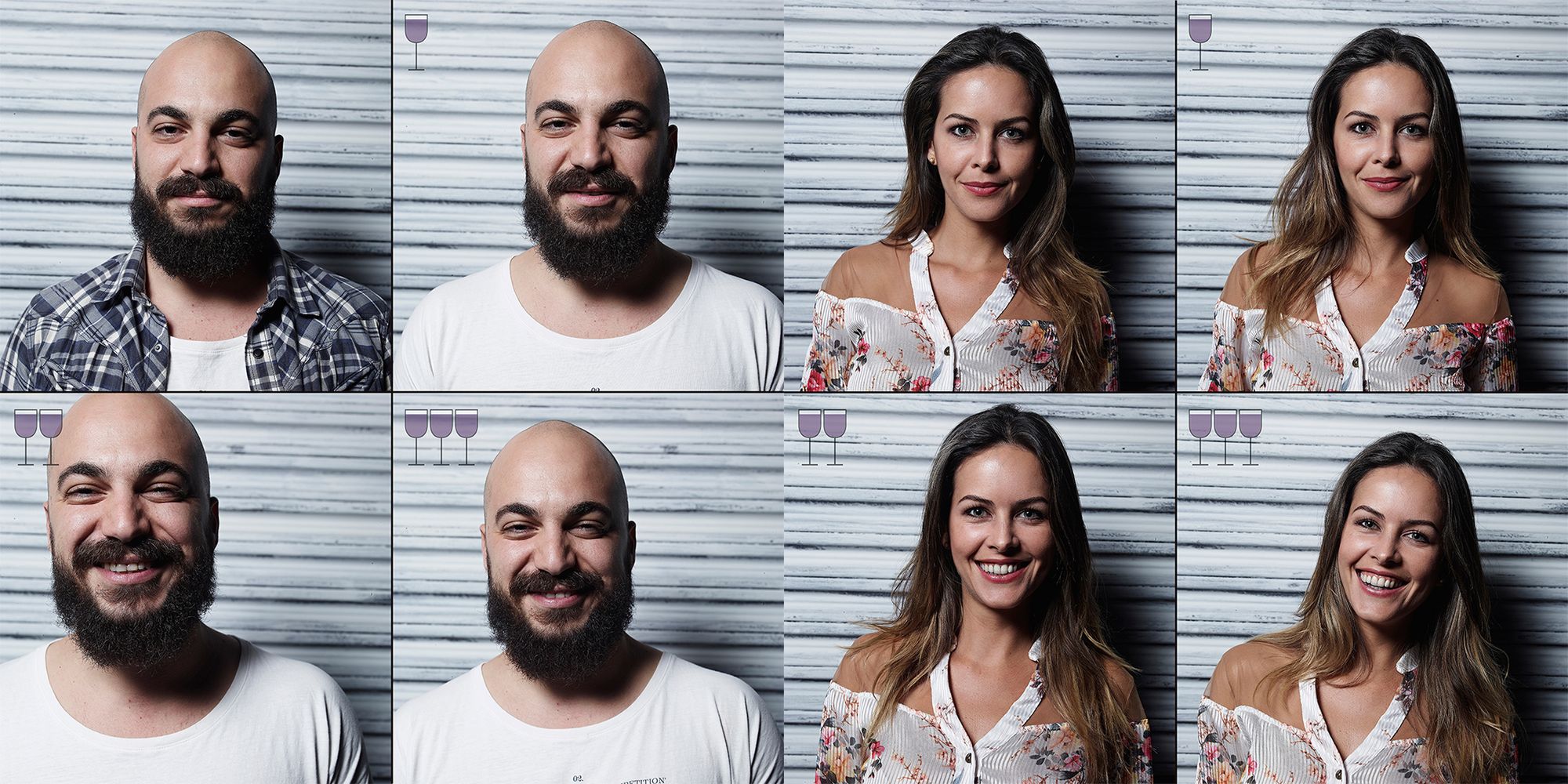 Zastanawialiście się kiedyś jak wyglądacie po 1, 2 i 3 lampkach wina? 16