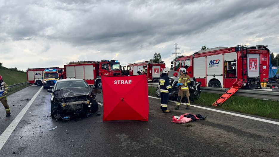 Wypadek w Suchedniowie na drodze S7