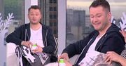 Kuźniar w dresach w "Dzień Dobry TVN": "Nogi mogą być na kanapie"