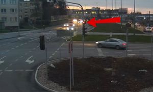 Miała czerwone światło. Nie zatrzymała się. Dramatyczne nagranie