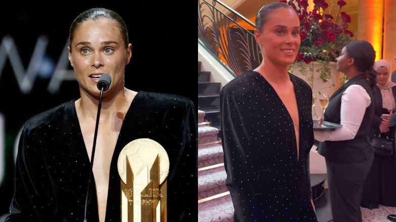 Ewa Pajor w czarnej maxi bryluje na gali Złotej Piłki