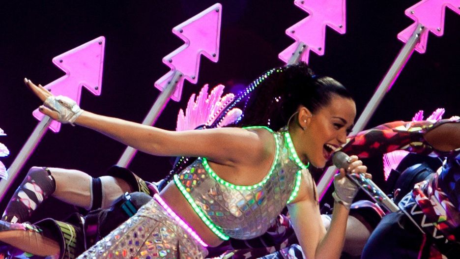 Katy Perry w Tauron Arenie w Krakowie w 2015 roku 