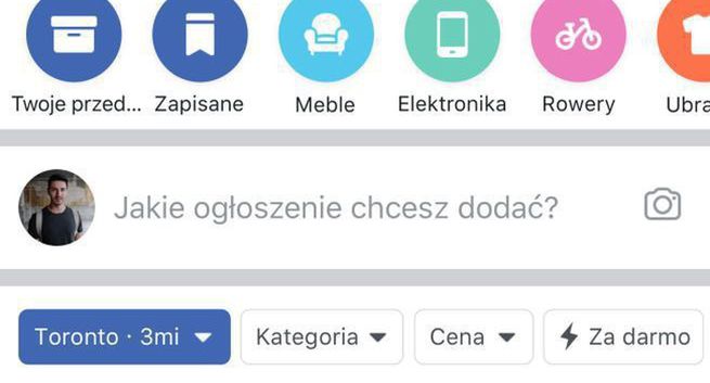 Facebook wprowadza w Polsce platformę Marketplace służącą do sprzedaż przedmiotów pomiędzy użytkownikami