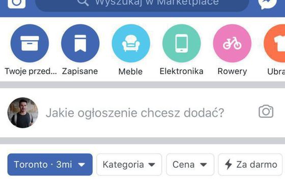 Facebook wprowadza w Polsce platformę Marketplace służącą do sprzedaż przedmiotów pomiędzy użytkownikami