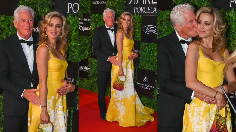 Richard Gere bryluje na czerwonym dywanie z młodszą żoną