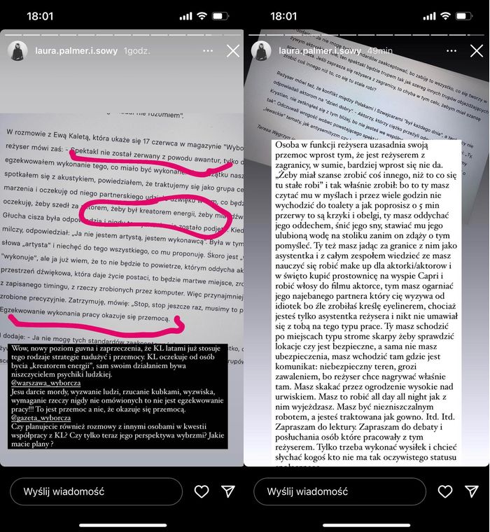 InstaStories Karoliny Szczypek