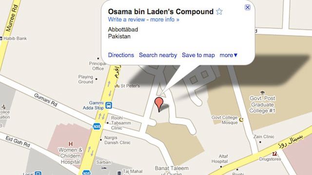 Google Maps już wie, gdzie ukrywał się Osama bin Laden 2