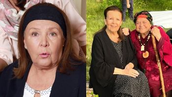 Grażyna Zielińska i Marta Lipińska pozdrawiają z planu "Rancza". Serialowa Michałowa znacznie wyszczuplała. Poznajecie? (FOTO)