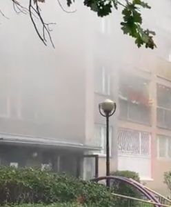 Warszawa. Pożar na Powiślu. Wieżowiec w ogniu