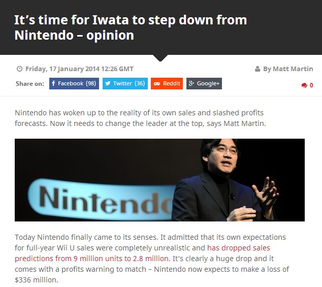 Zanim udostępnisz mema upamiętniającego zmarłego właśnie Satoru Iwatę, prezesa Nintendo... 5