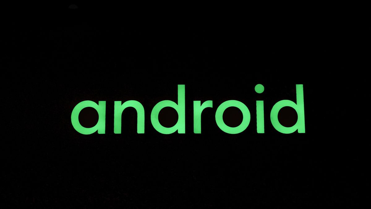 The Android logo, the mobile operating system of Google and the best-selling OS worldwide on smartphones since 2011 and tablets since 2013, displayed on their stand during the Mobile World Congress 2023 on March 2, 2023, in Barcelona, Spain. (Photo by Joan Cros/NurPhoto via Getty Images)