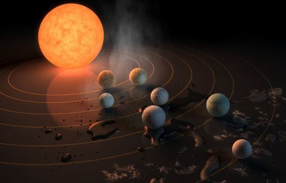 NASA ujawnia rodzinę egzoplanet w Wodniku, przewiduje na nich formy życia