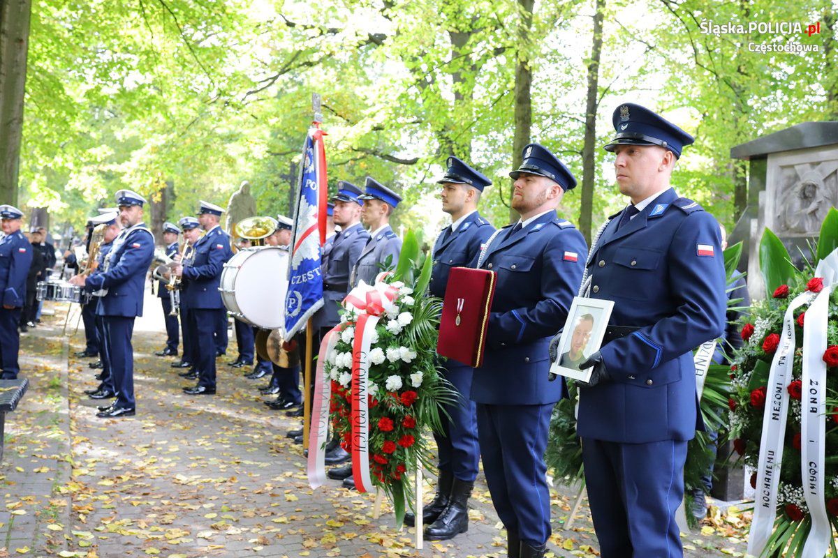 Policjanci pożegnali kolegę