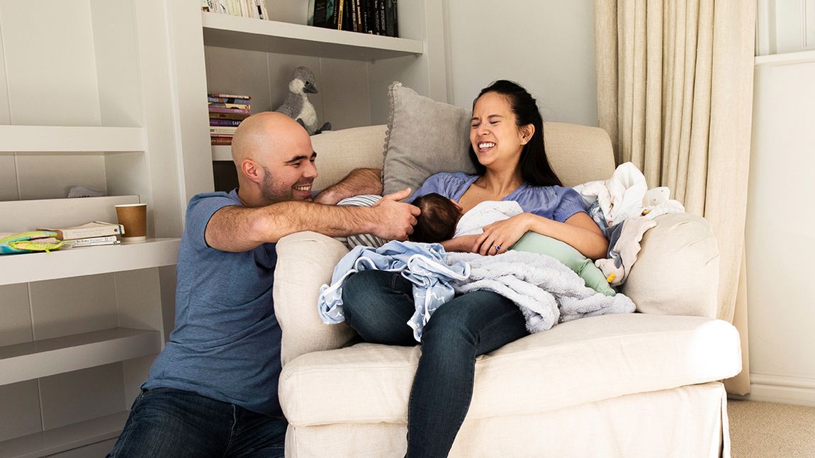 rodzina z niemowlęciem