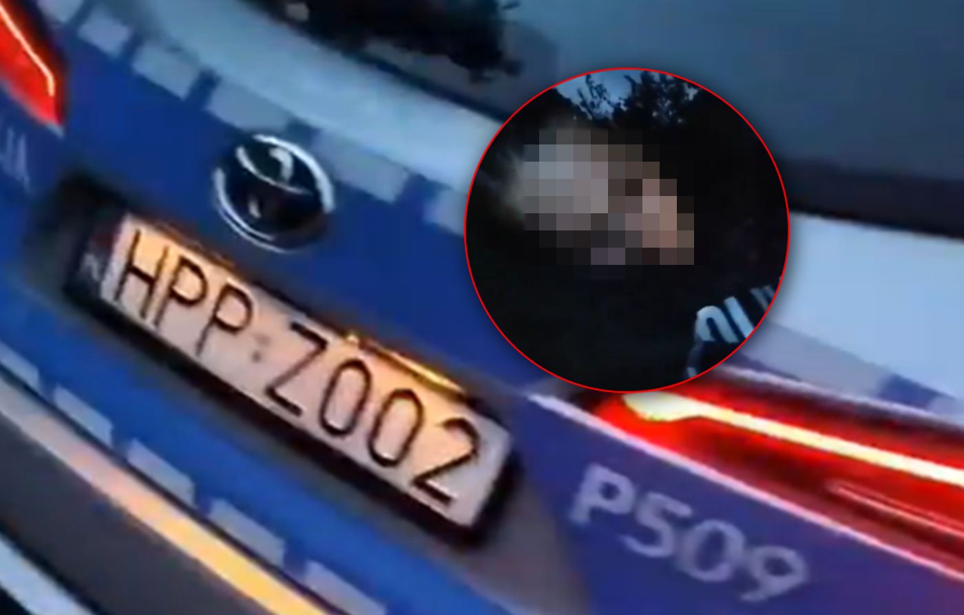 Do sieci trafił film, na którym widać śpiącą policjantkę.
