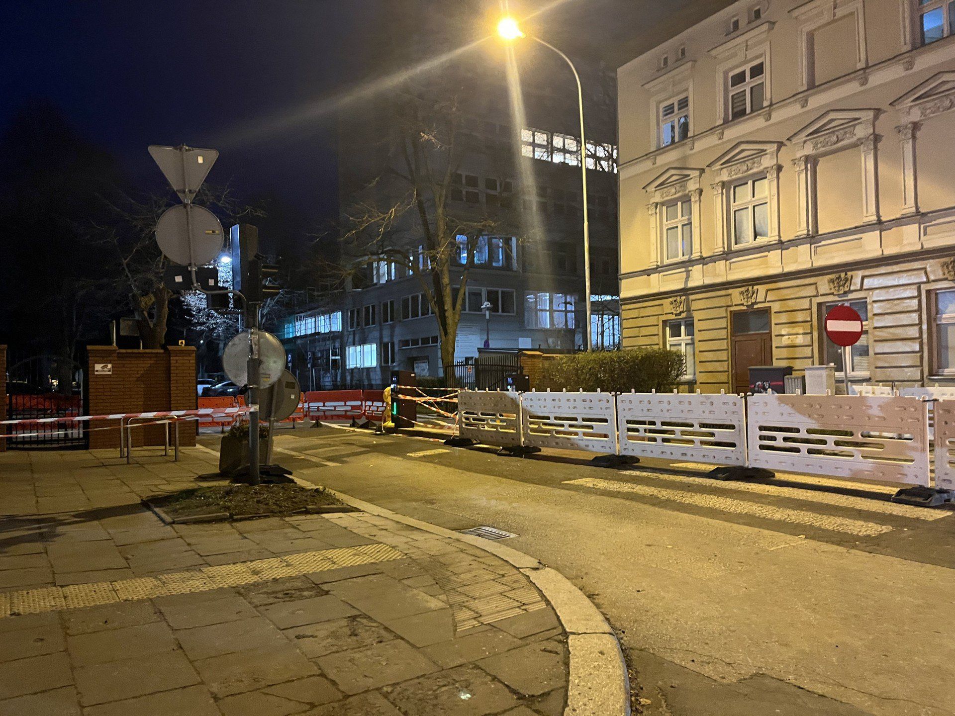 Ulica Radwańska zakorkowana