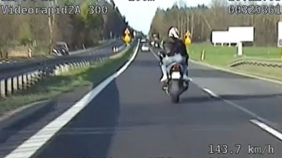 Zatrzymanie 32-letniego motocyklisty