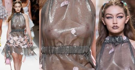 Gigi Hadid "uwalnia sutki" na wybiegu w Mediolanie (ZDJĘCIA)