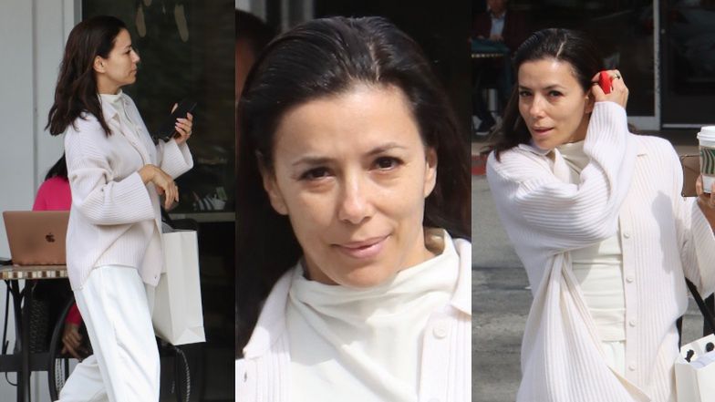 Naturalna Eva Longoria załatwia sprawunki na mieście