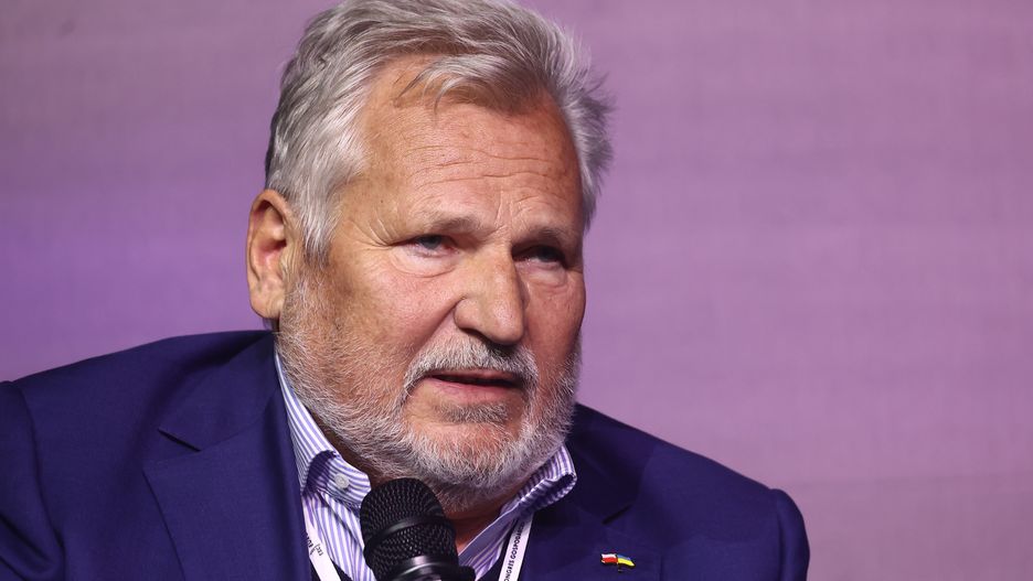 Former President of Poland Aleksander Kwasniewski during the European Economic Congress in Katowice, Poland on April 24, 2023. (Photo by Jakub Porzycki/NurPhoto via Getty Images)