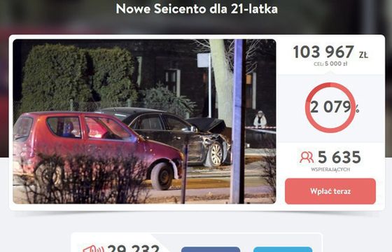 Pieniądze ze zbiórki na seicento trafią na cel charytatywny