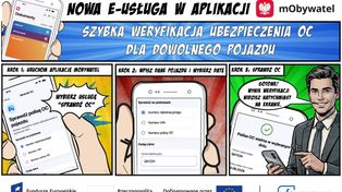 Nowa usługa w mObywatelu - kierowcy sprawdzą ubezpieczenie OC w kilkadziesiąt sekund