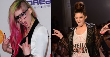 Siostra Kim na pokazie Avril Lavigne!