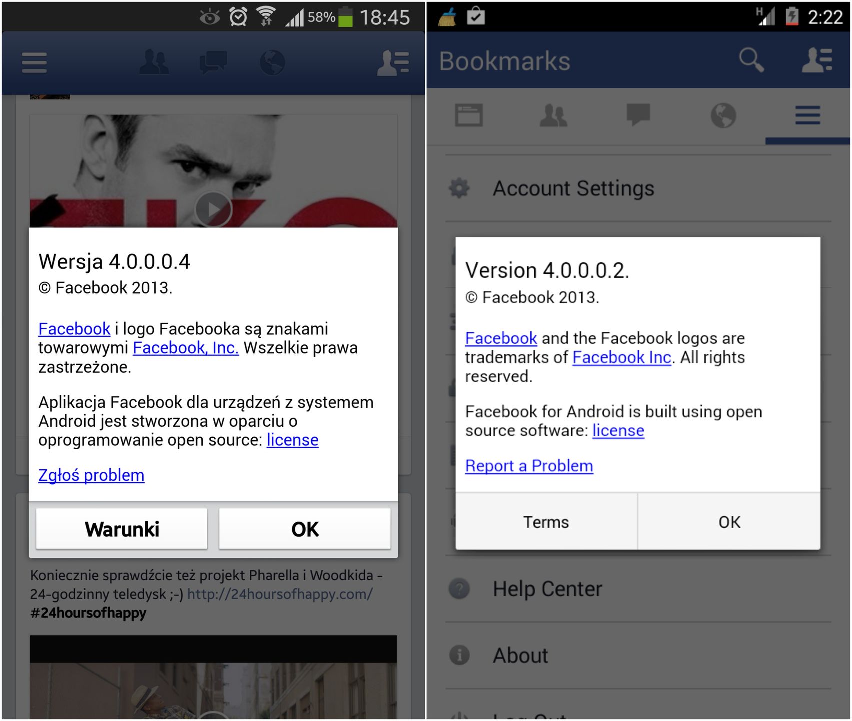 Flat Design w aplikacji Facebook i inne nowości, ale znowu nie dla każdego... 2