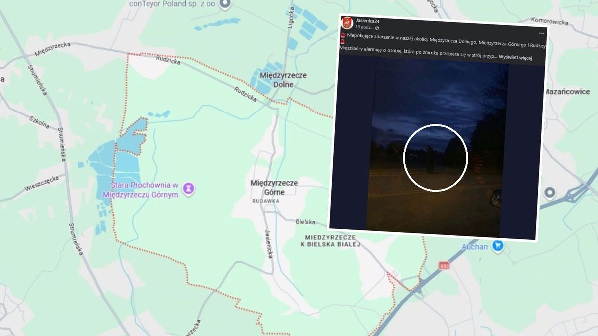 Mężczyzna w stroju ponurego żniwiarza na ulicy