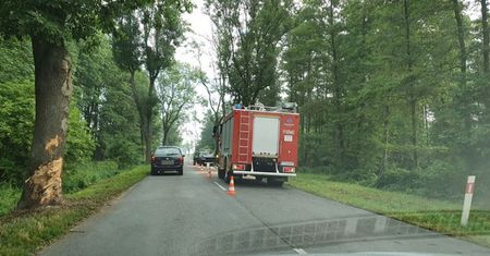 Tragiczny wypadek na trasie Szamocin - Białośliwie