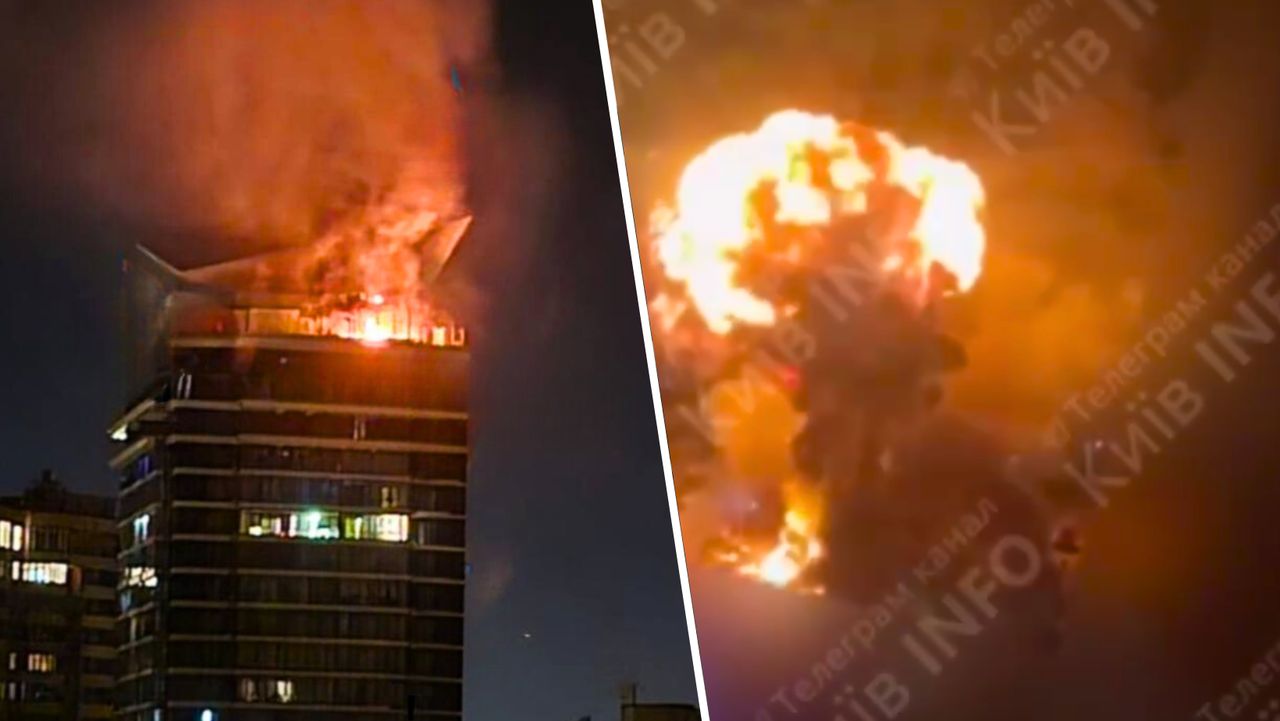 Kyiv under siege: Russian drone strikes ignite chaos overnight
