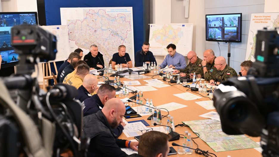 Posiedzenie sztabu kryzysowego
