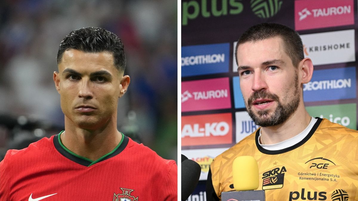 Na zdjęciu: Cristiano Ronaldo i Dawid Konarski (fot. WP SportoweFakty/Paweł Piotrowski)