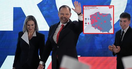 Które gminy za Nawrockim? Ta mapa mówi wszystko
