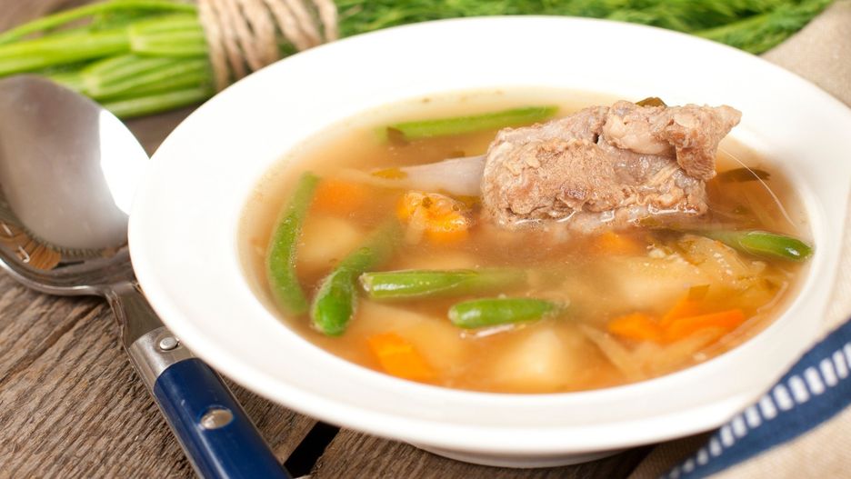 Zupa z fasolki szparagowej po śląsku