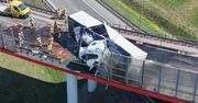 Warszawa: Wypadek ciężarówki. Zablokowany zjazd z S8