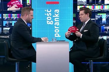 Janusz Cieszyński i Mateusz Dolatowski w TVP Info