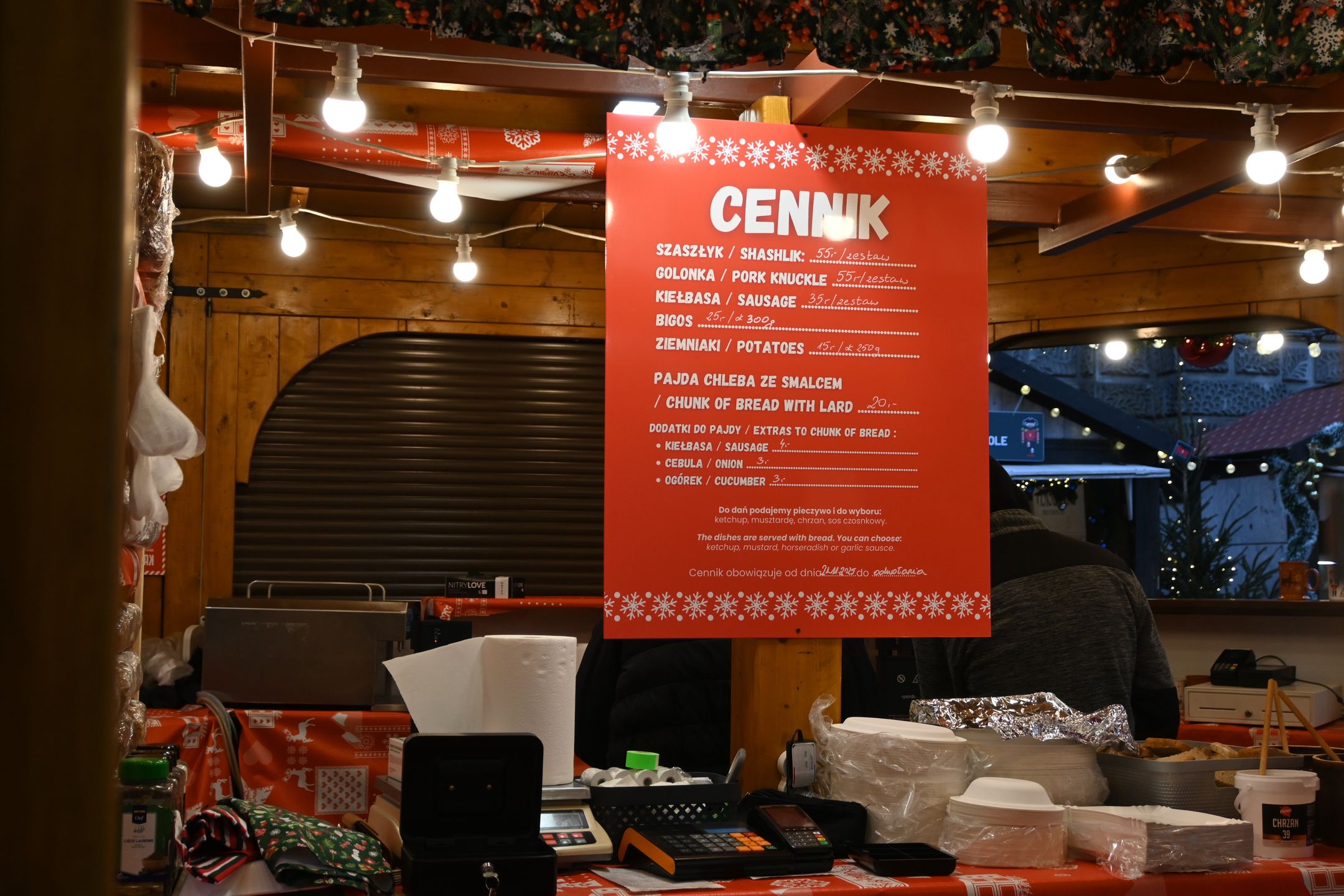 Ceny za dania na ciepło