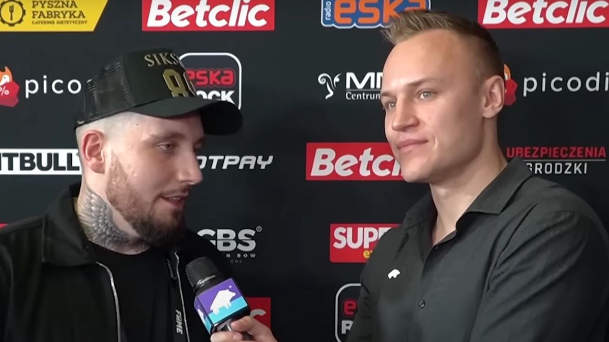 Na zdjęciu: "Boxel" i Mateusz Kaniowski