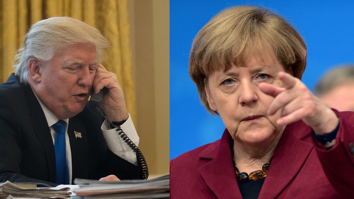 Donald Trump miał wykonywać skandaliczne telefony do Angeli Merkel