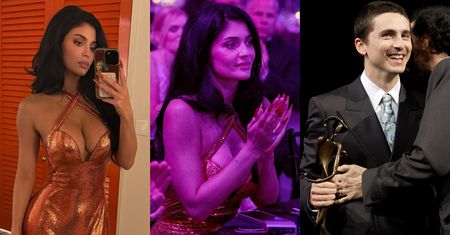 WYDEKOLTOWANA Kylie Jenner wspiera Timothée Chalameta podczas gali rozdania nagród w Palm Springs (ZDJĘCIA)