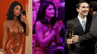 WYDEKOLTOWANA Kylie Jenner wspiera Timothée Chalameta podczas gali rozdania nagród w Palm Springs (ZDJĘCIA)