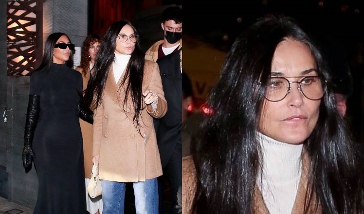 Demi Moore na kolacji z Kim Kardashian i Rumer Willis
