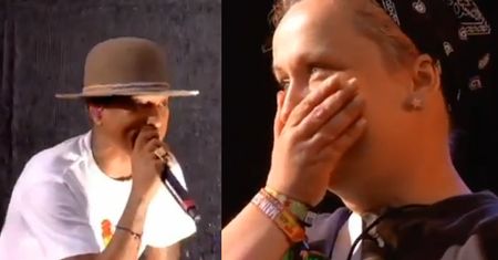 Pharrell zaprosił na scenę fankę z Polski!