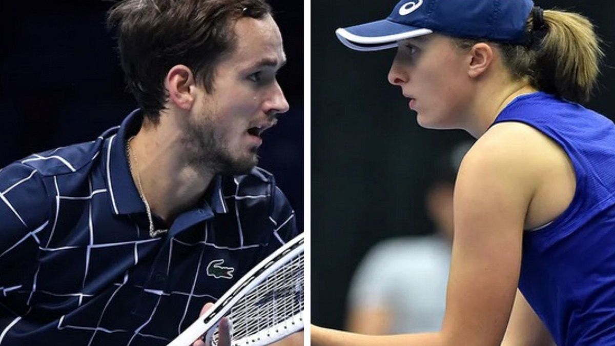 Danił Miedwiediew i Iga Świątek