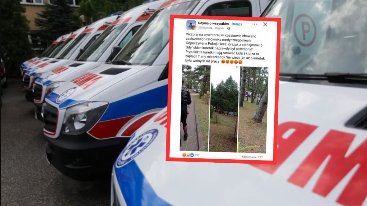 Kontrowersje po pogrzebie ratownika medycznego