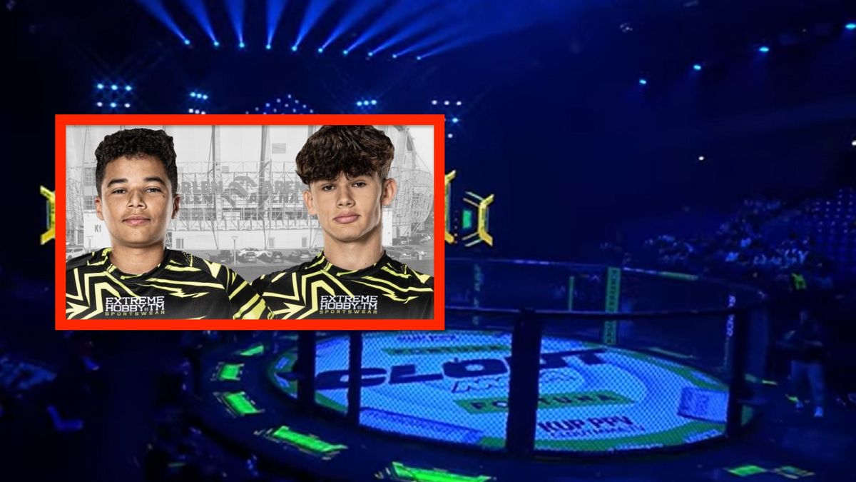 Toni Chaplin (z lewej w ramce) oraz Marcel Gawroński stoczą pojedynek podczas gali Clout MMA.