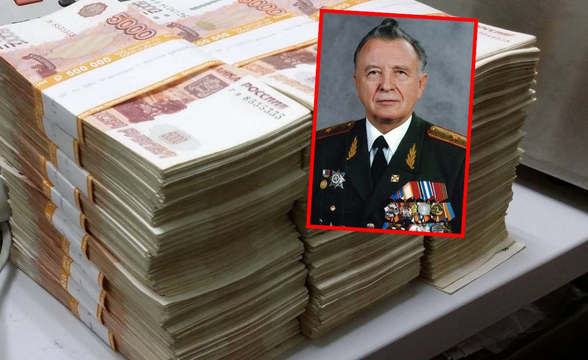Rosyjski generał oszukany. Stracił 50 mln rubli 